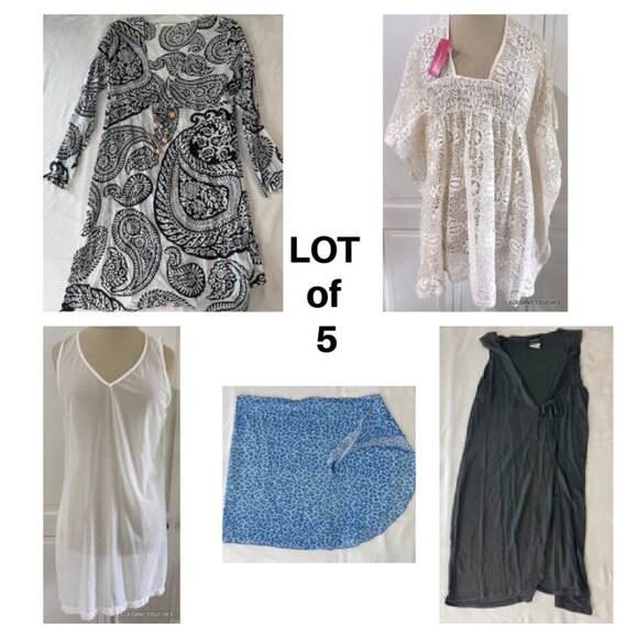 Women's Swimsuit Cover Up S / M Xhilaration Lace Sheer Sarong Wrap BUNDLE of 5 - Picture 1 of 10